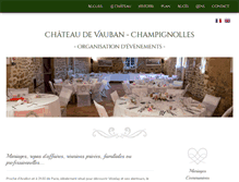 Tablet Screenshot of chateau-de-vauban.com